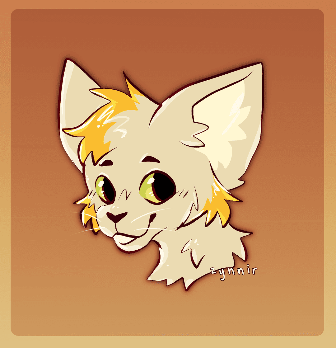 digital painting of Senna's head.